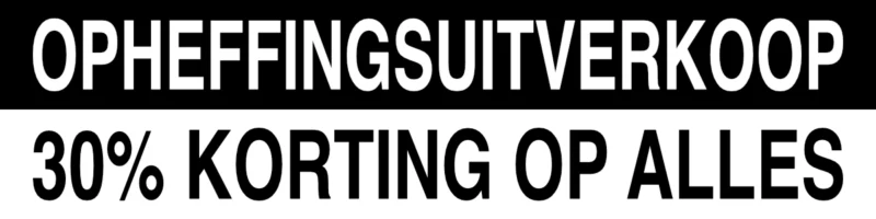 Opheffingsuitverkoop