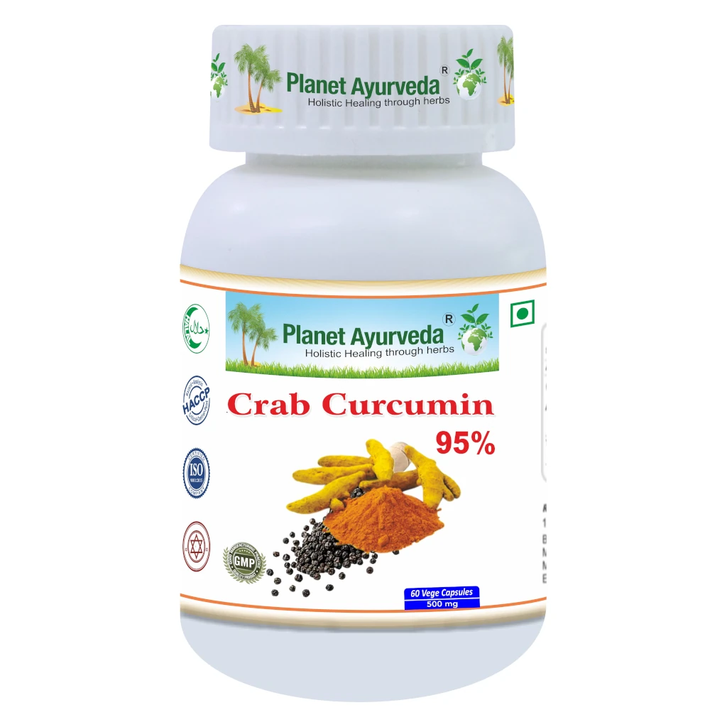 Planet Ayurveda Crab Curcumin 95 60 capsules 500 mg