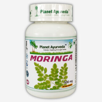 Planet Ayurveda Moringa capsules PAHC65. Een rijke bron van vitamines, mineralen en aminozuren. Voor een positief effect op het gehele cardiovasculaire systeem.